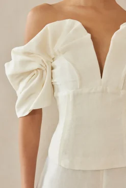 Cult Gaia Tops>ABBY TOP - Off White