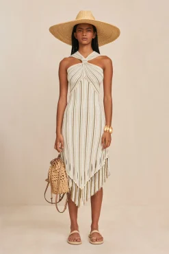 Cult Gaia Knits|Dresses>ALICA KNIT DRESS - Beach Combo