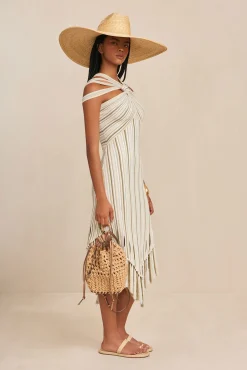 Cult Gaia Knits|Dresses>ALICA KNIT DRESS - Beach Combo