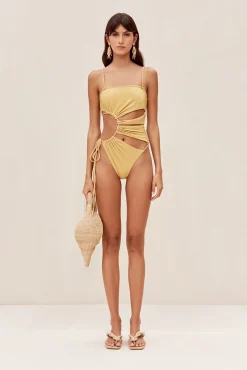 Cult Gaia One Pieces>ALLEGRA ONE PIECE - Champagne