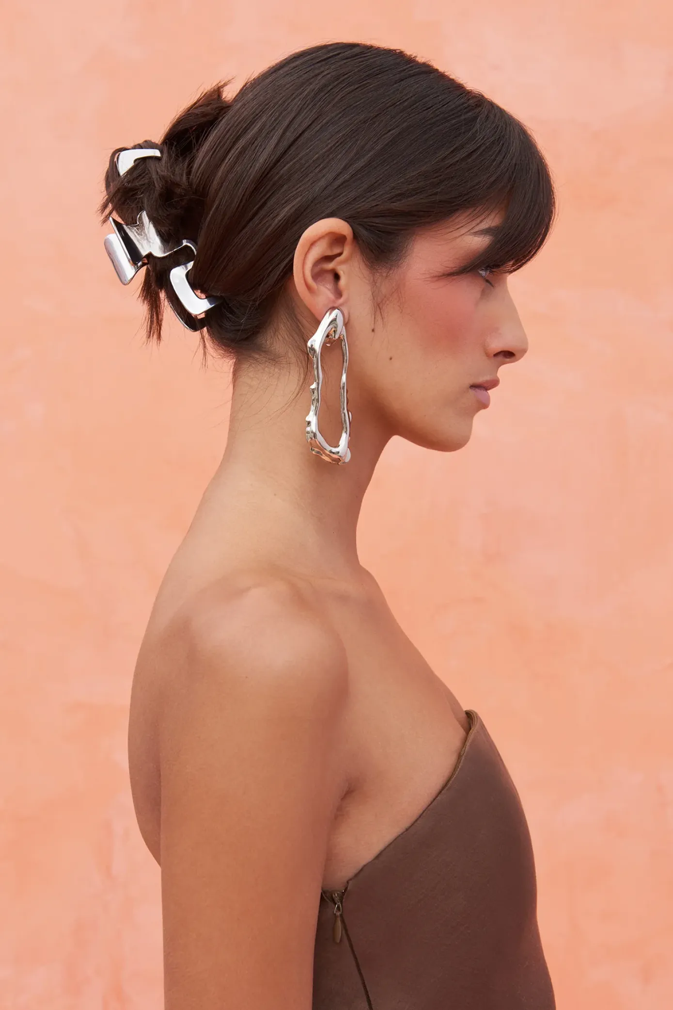 Cult Gaia Accessories>ALMA CLAW CLIP - Antique Silver