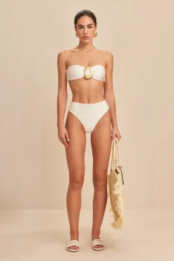 Cult Gaia Bikinis>ARADHYA BIKINI BOTTOM - Off White