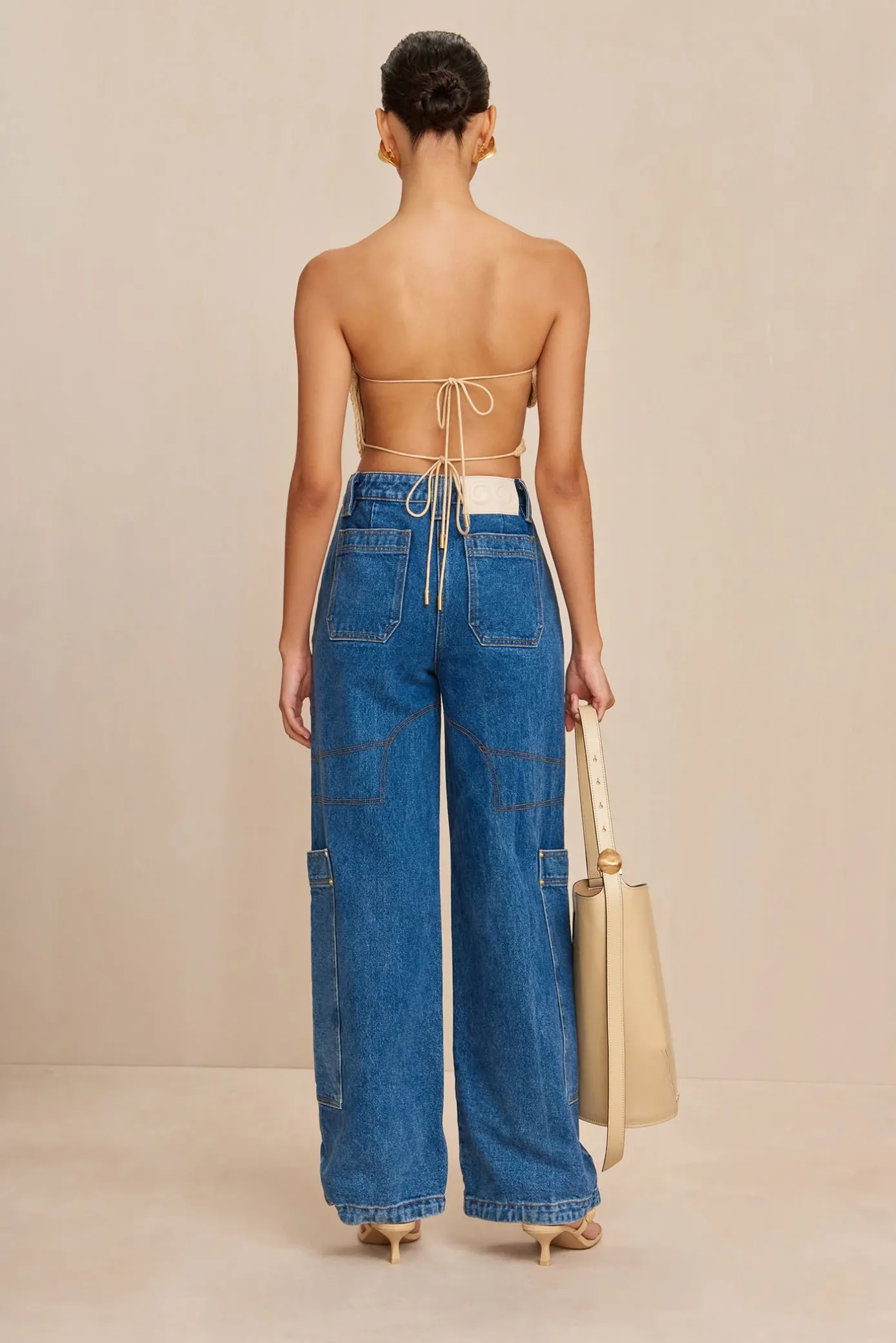 Cult Gaia Tops>ASE TOP - Natural