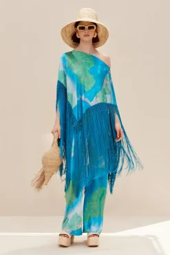 Cult Gaia Sets|Tops>ASHANTI TOP - Landscape Print