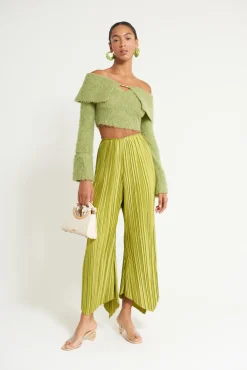 Cult Gaia Tops|Knits>AUDIE KNIT TOP - Pine