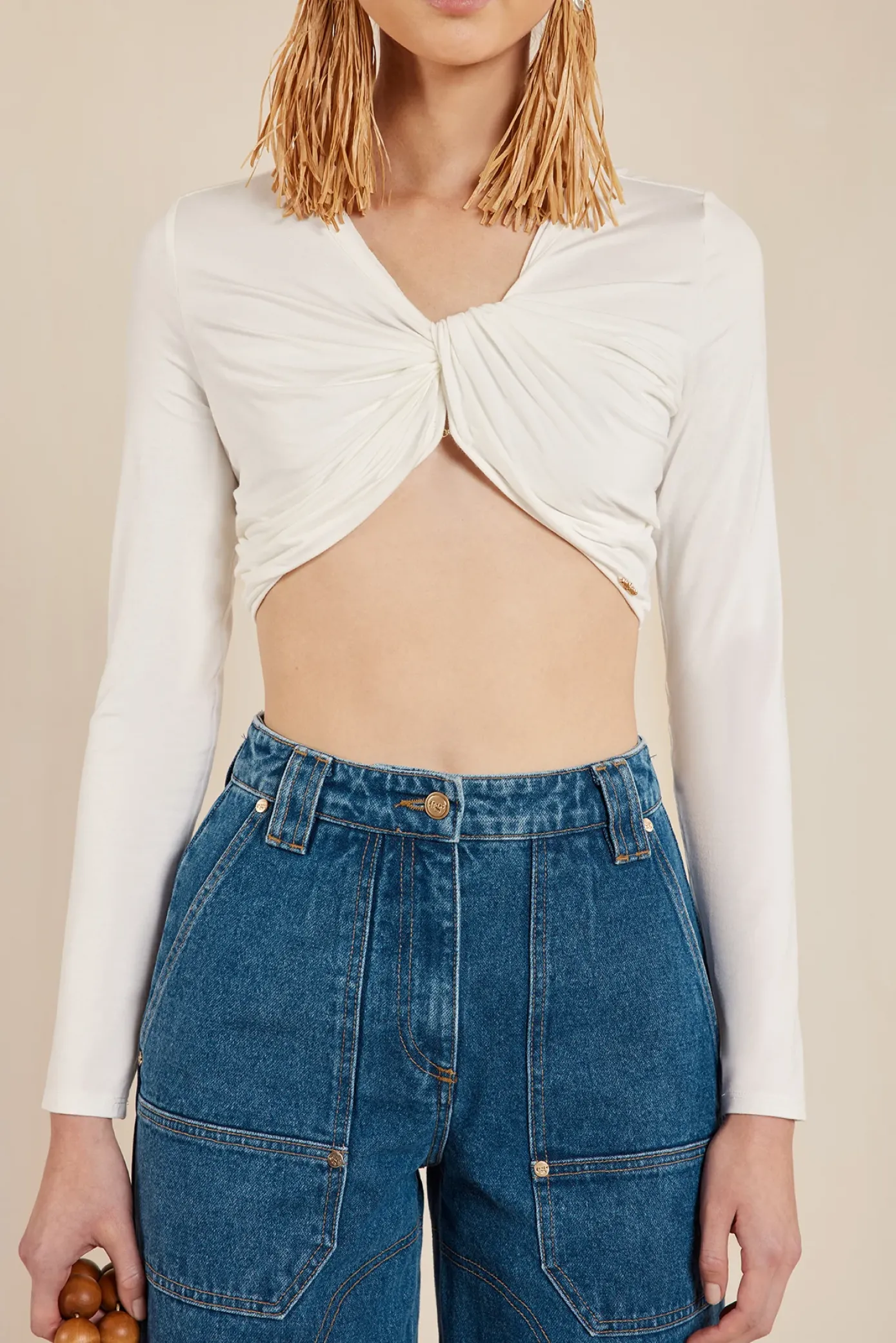 Cult Gaia Tops>AVANI TOP - Off White