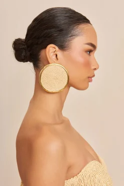Cult Gaia Earrings|Jewelry>BRYNN EARRING - Natural