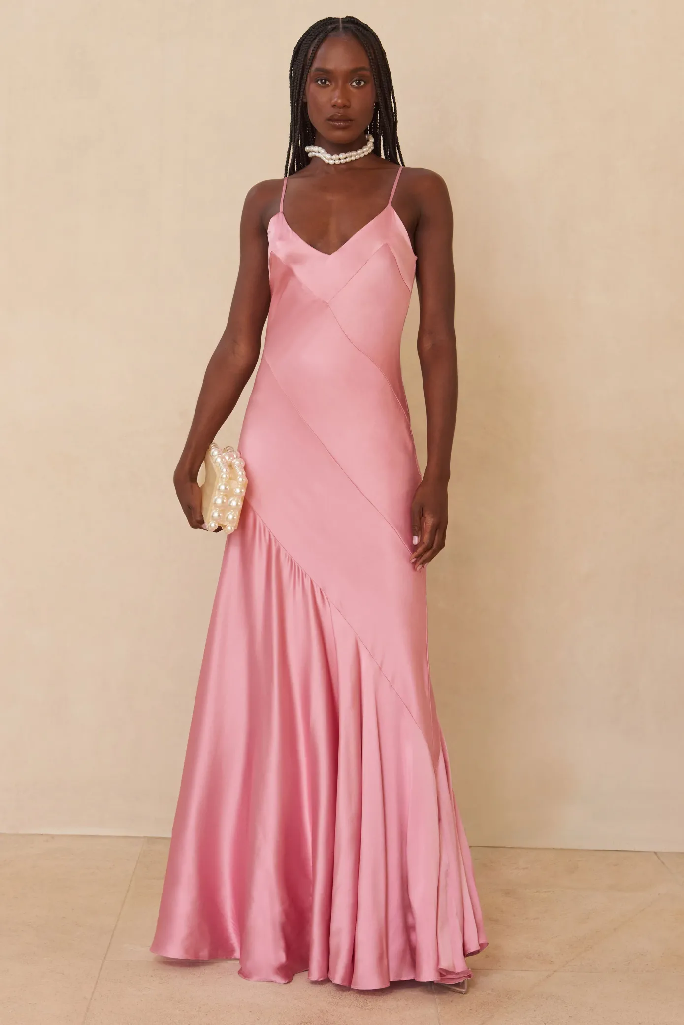 Cult Gaia Gowns>CRISSY GOWN - Shell Pink