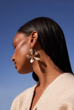 Cult Gaia Earrings|Jewelry>DELLA EARRING - Pearl