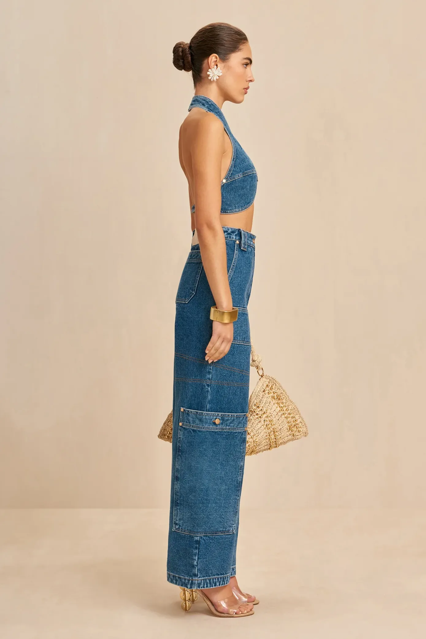 Cult Gaia Tops>DIEM TOP - Indigo
