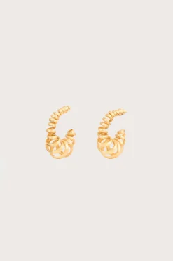 Cult Gaia Earrings|Jewelry>DIONNE EARRING - Brushed Brass