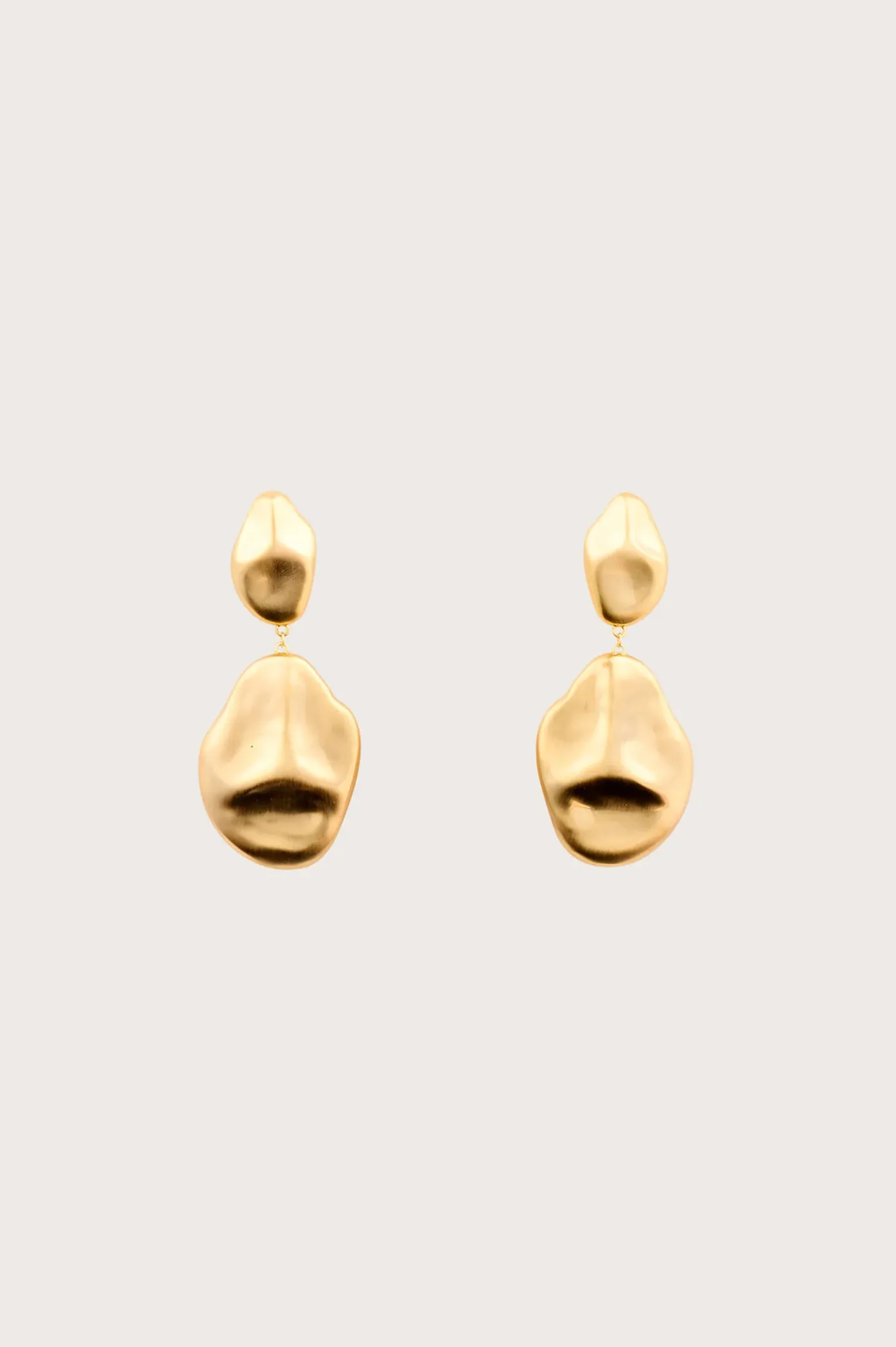 Cult Gaia Earrings|Jewelry>DUNIA EARRING - Brushed Brass