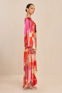 Cult Gaia Gowns|Dresses>ELIKA GOWN - LOLLIPOP MOSAIC Lollipop Multi