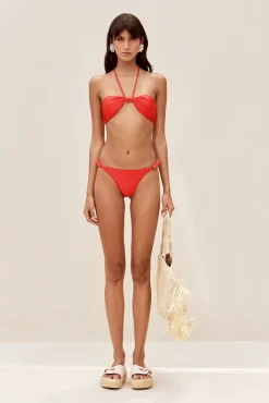 Cult Gaia Bikinis>EUPHRASIA BIKINI TOP - Lollipop