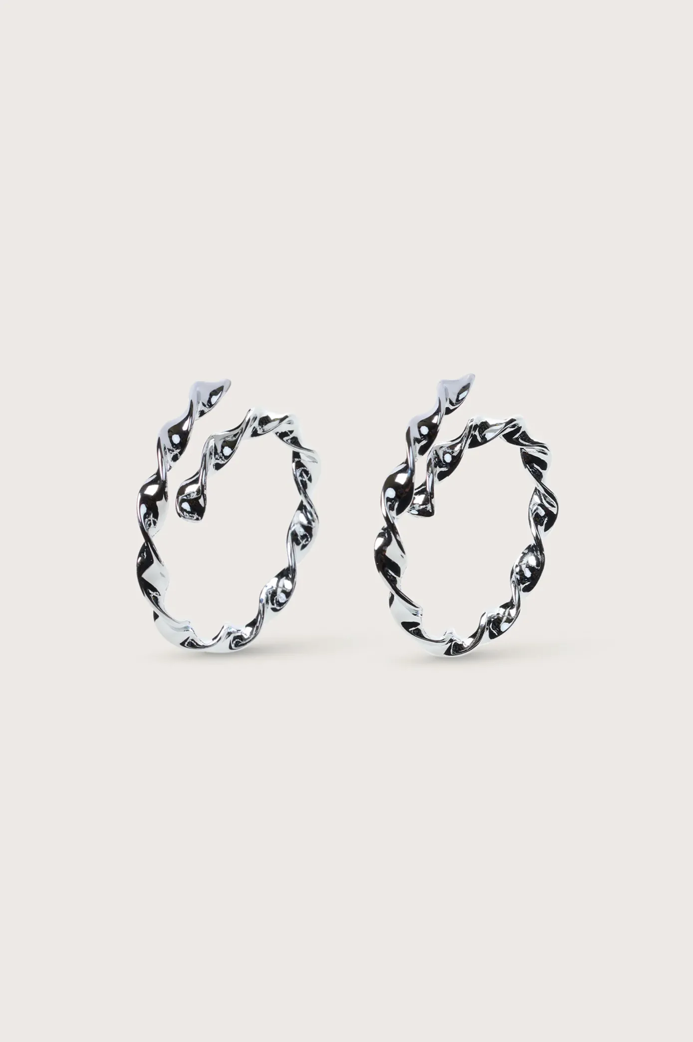 Cult Gaia Earrings|Jewelry>EZARA EARRING - Shiny Silver