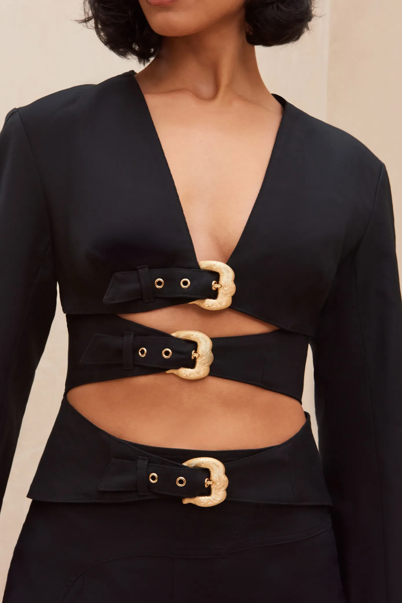Cult Gaia Sets|Tops>GABBY BLAZER - Black