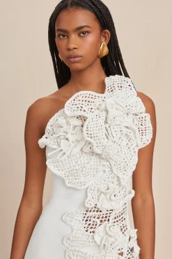 Cult Gaia Gowns|Dresses>GALLA CROCHET GOWN - Off White