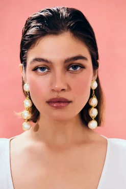 Cult Gaia Earrings|Jewelry>GIGA EARRING - Pearl