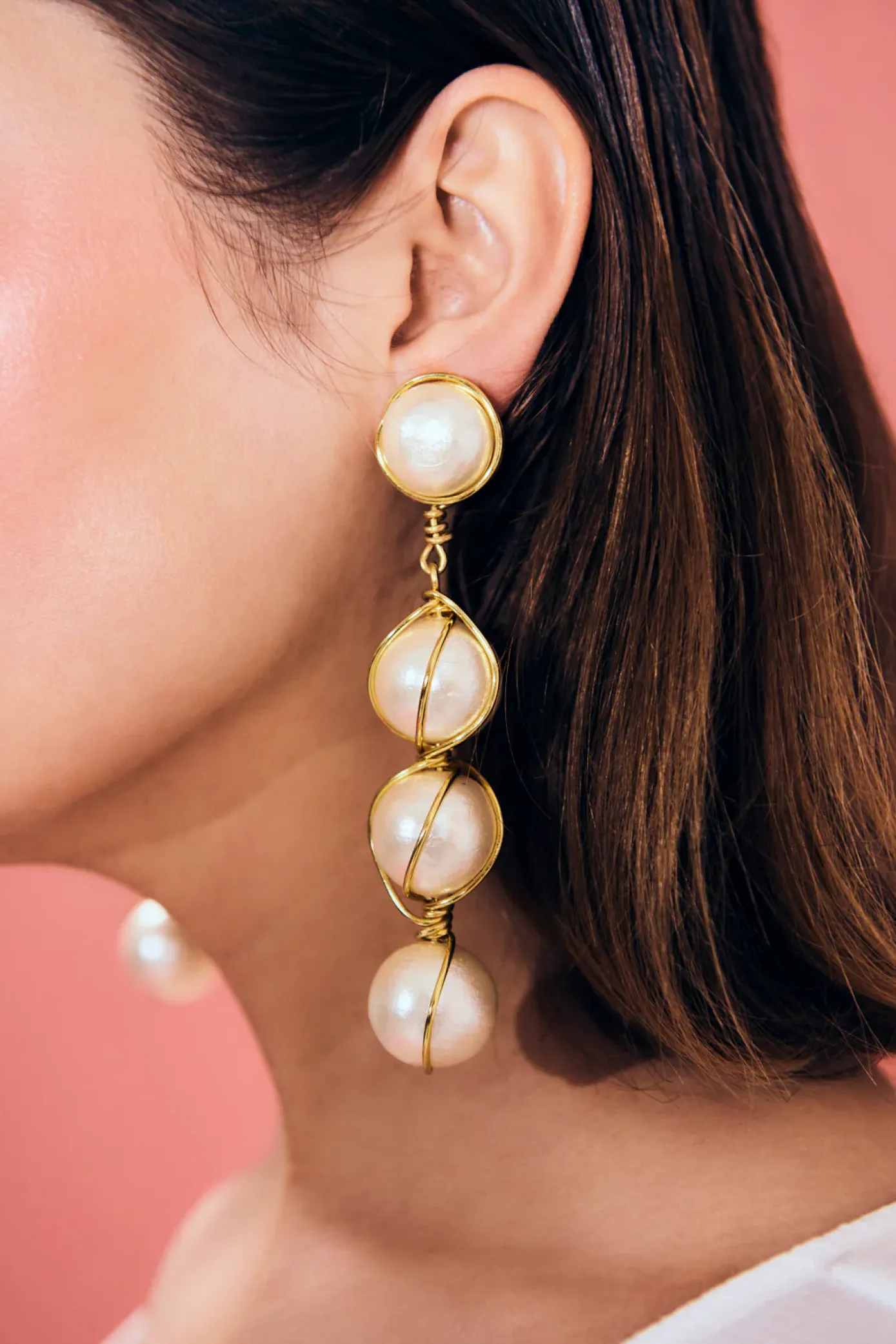 Cult Gaia Earrings|Jewelry>GIGA EARRING - Pearl