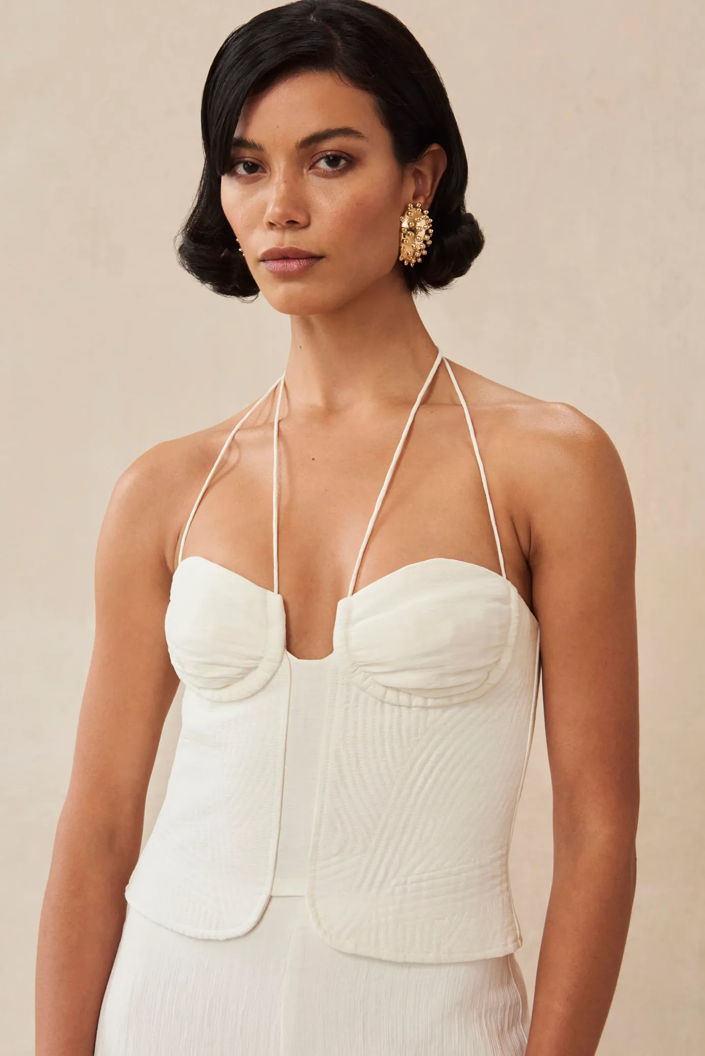 Cult Gaia Tops>HAVANA TOP - Off White