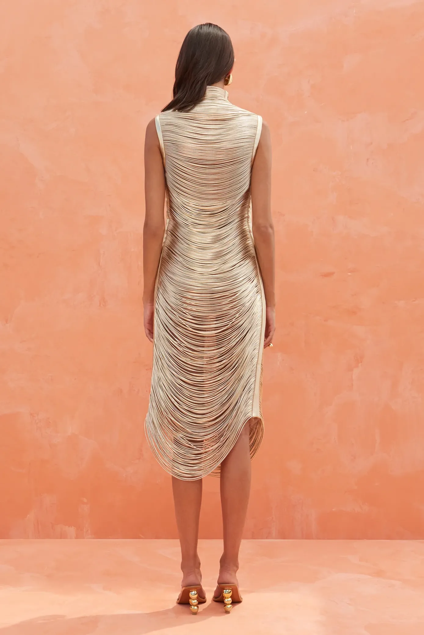 Cult Gaia Dresses>HEIDI DRESS - Gold