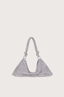 Cult Gaia Shoulder Bags|Mini Bags>HERA MINI SHOULDER BAG - CLEAR Rhinestone