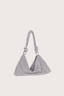Cult Gaia Shoulder Bags|Mini Bags>HERA MINI SHOULDER BAG - CLEAR Rhinestone