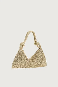 Cult Gaia Shoulder Bags|Mini Bags>HERA NANO RHINESTONE SHOULDER BAG - Sand Dollar