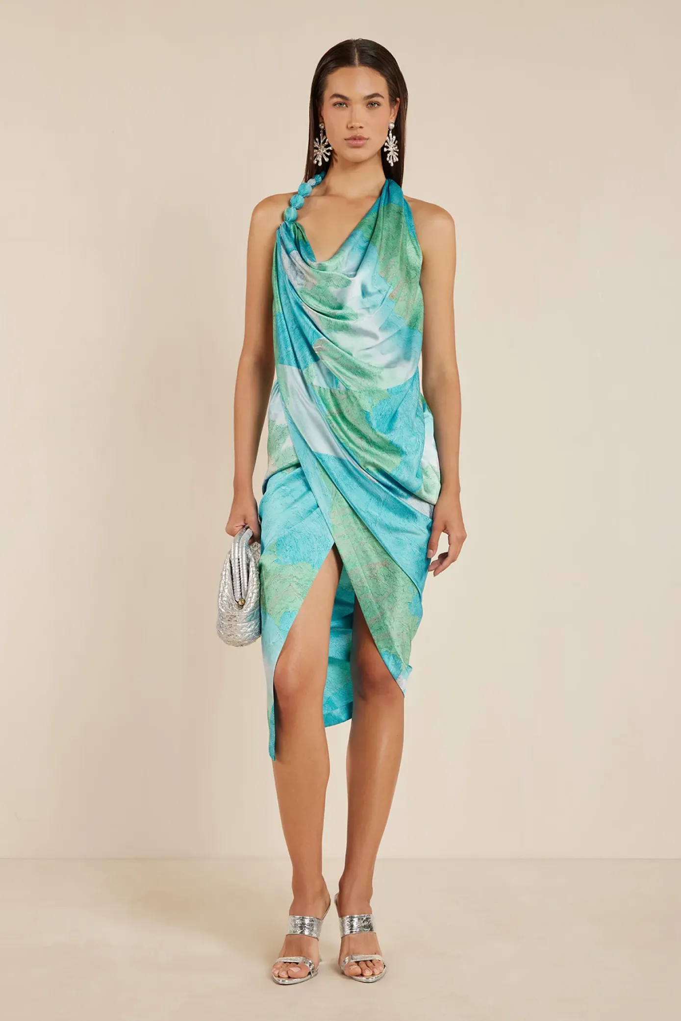Cult Gaia Dresses>ILUKA DRESS - Landscape Print