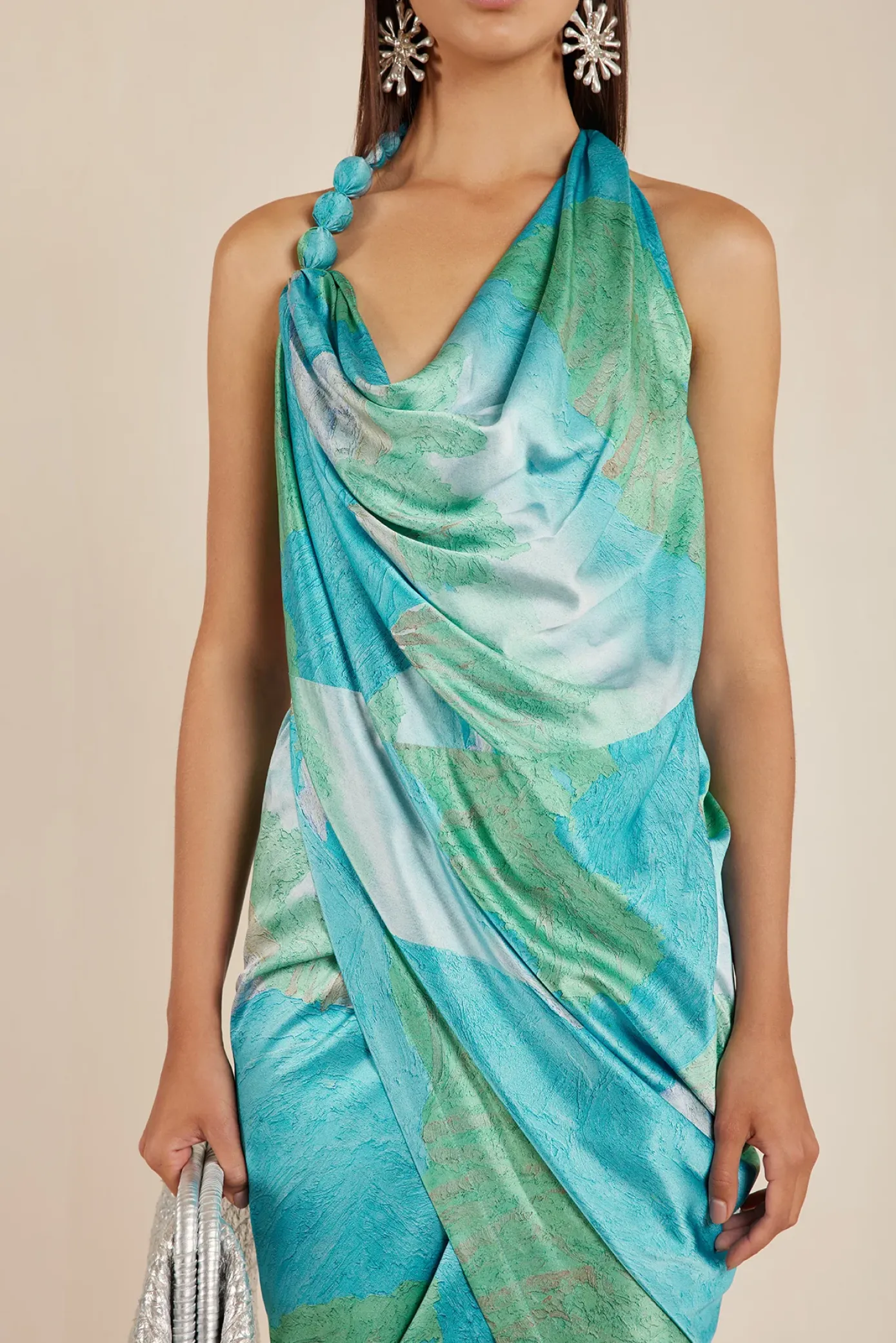 Cult Gaia Dresses>ILUKA DRESS - Landscape Print