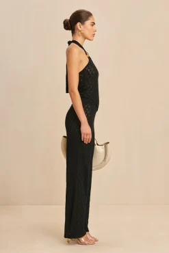Cult Gaia Sets|Tops>JAMIE KNIT TOP - Black