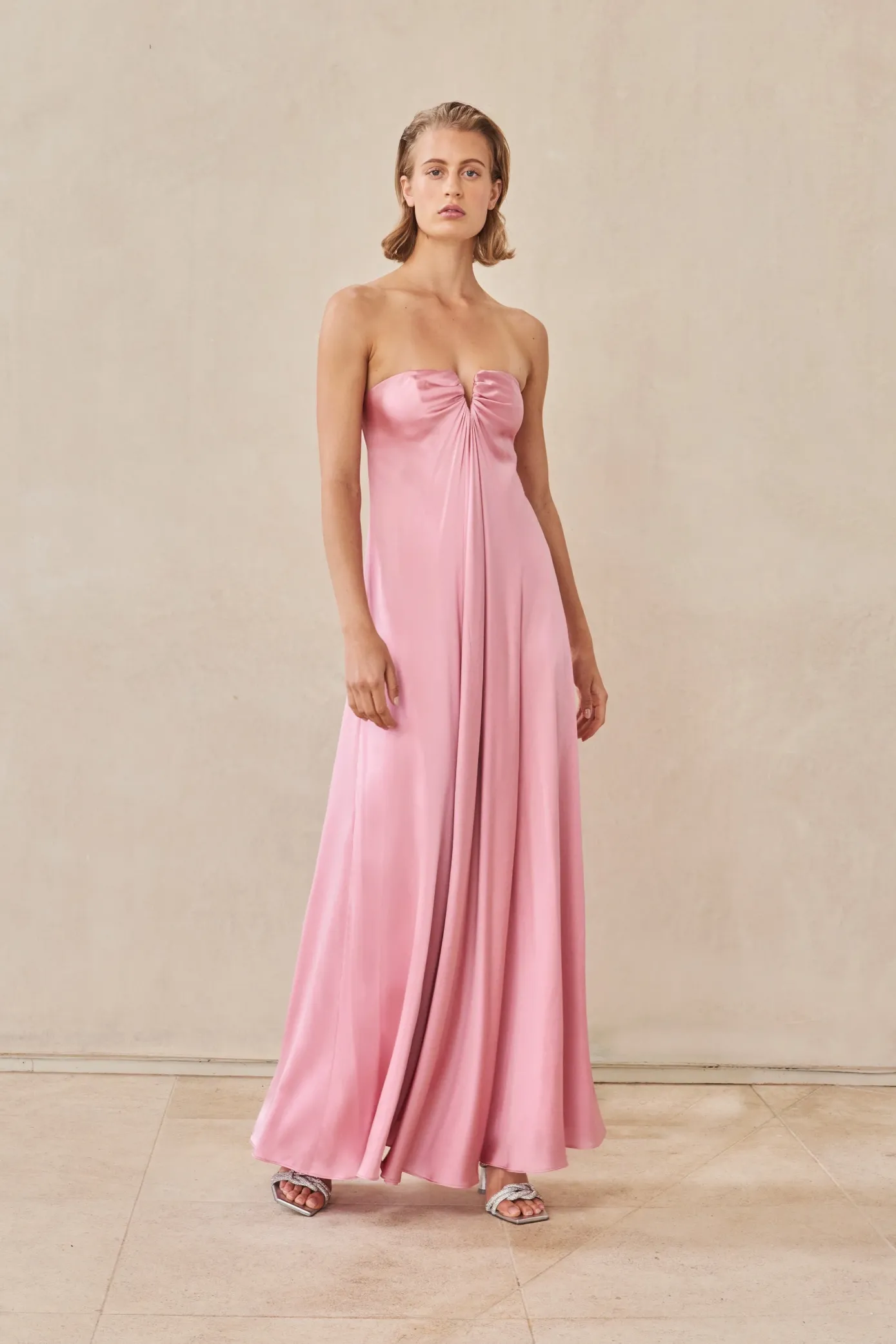 Cult Gaia Gowns>JANELLE GOWN - Shell Pink