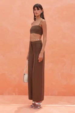 Cult Gaia Sets|Bottoms>JANINE PANT - Affogato