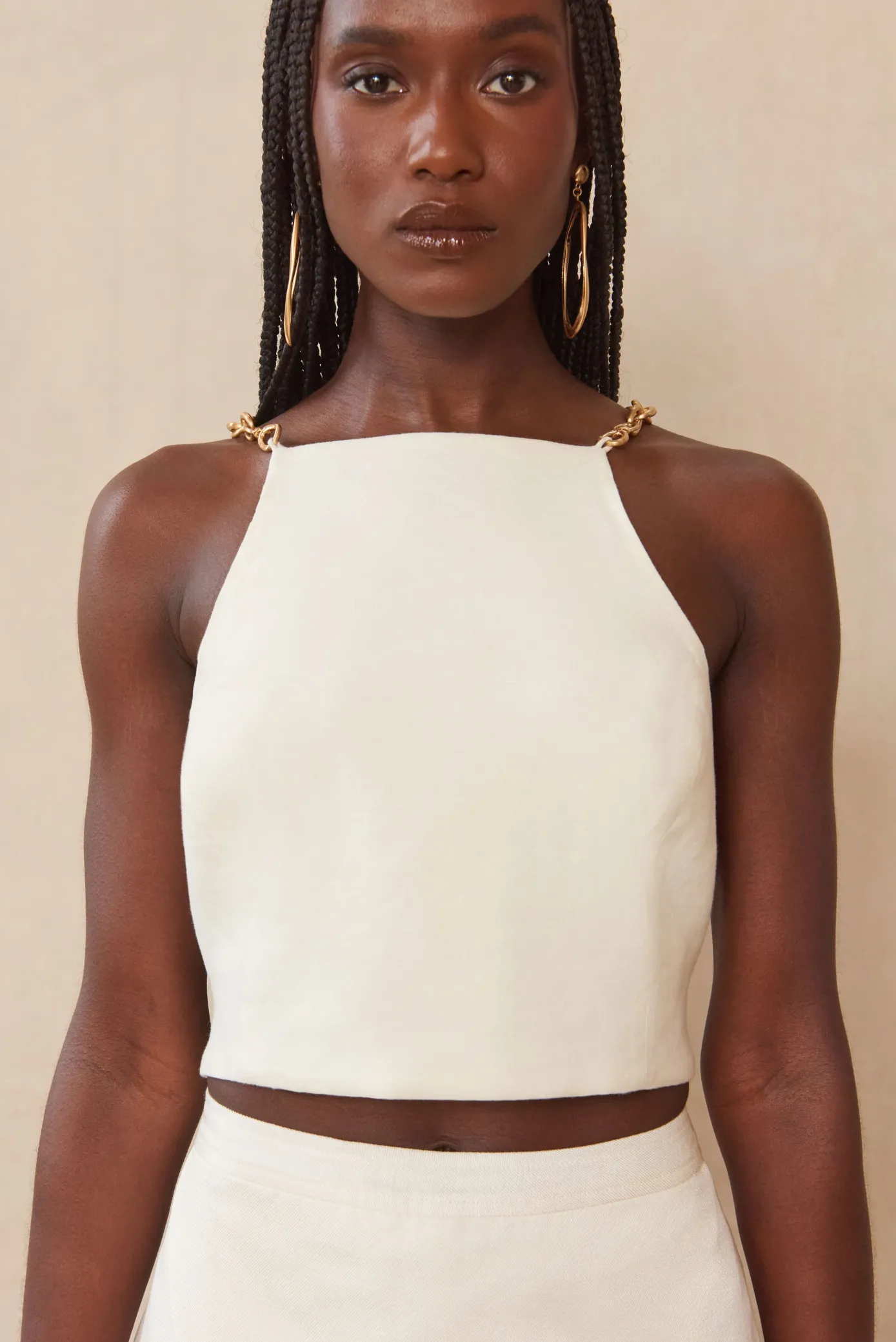 Cult Gaia Sets|Tops>JOEY TOP - Off White