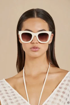 Cult Gaia Sunglasses|Accessories>JULI SUNGLASSES - Off White