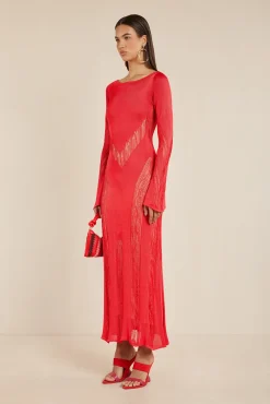Cult Gaia Knits|Dresses>KENNON KNIT DRESS - Lollipop