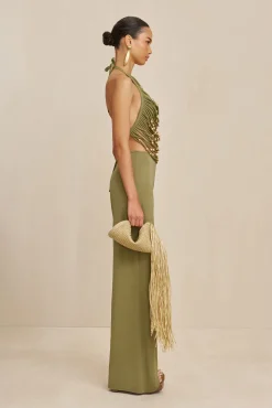 Cult Gaia Bottoms>KORA PANT - Tea