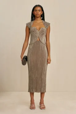 Cult Gaia Sets|Bottoms>KYLII SKIRT - Tea