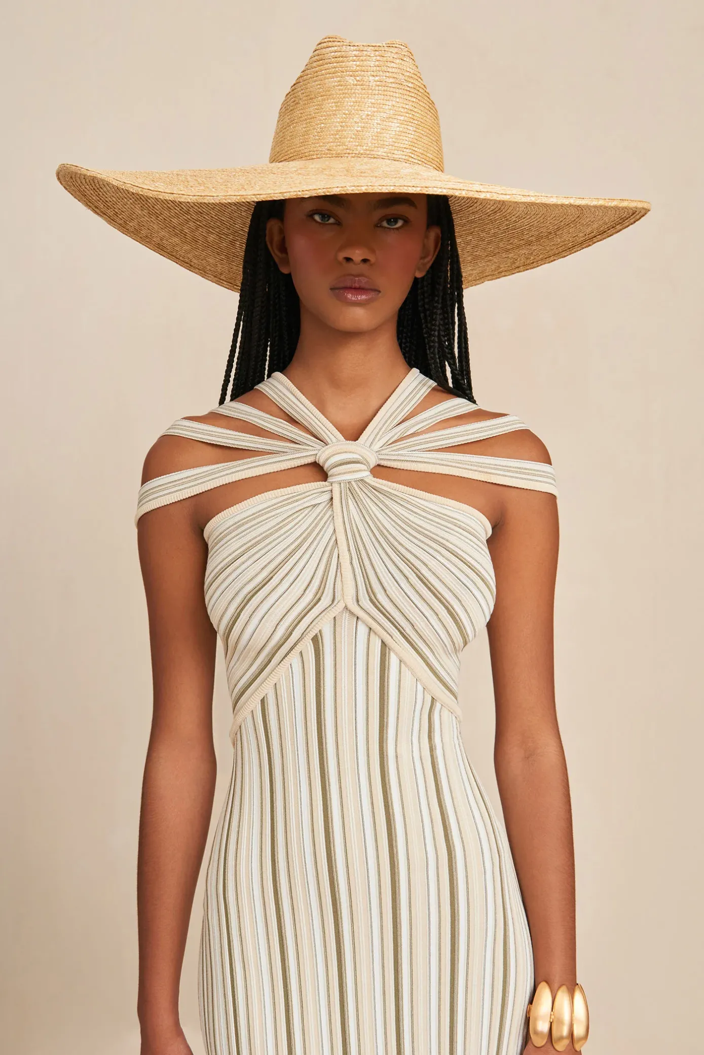 Cult Gaia Accessories|Hats>LENA HAT - NATURAL