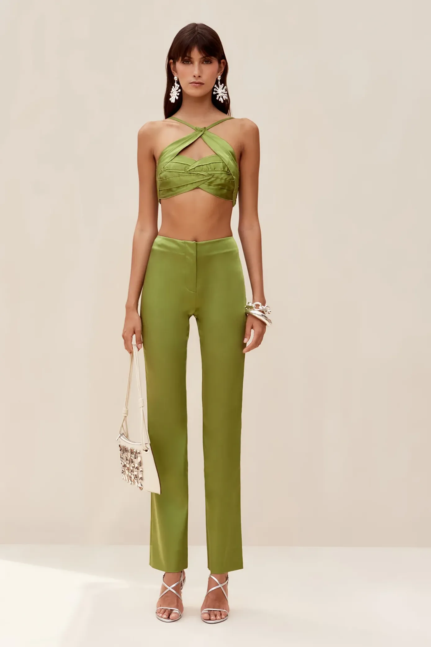 Cult Gaia Sets|Tops>LEONIL TOP - Olea