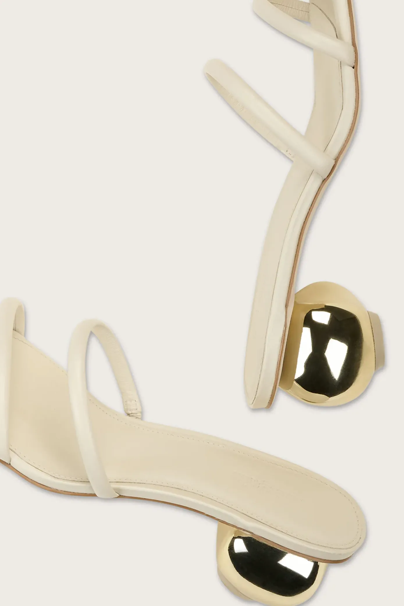 Cult Gaia Sandals|Shoes>LEORA SANDAL - Off White