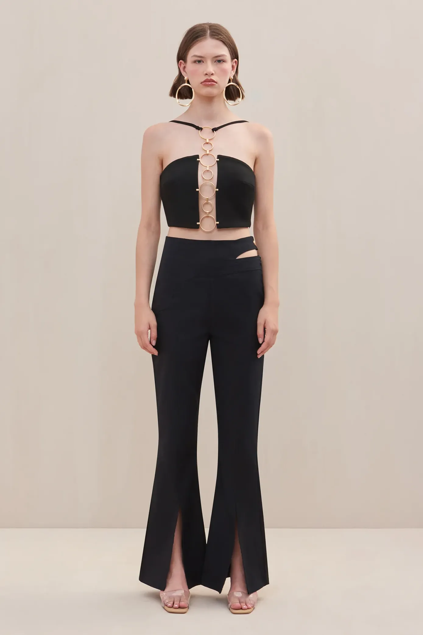 Cult Gaia Sets|Tops>MADDIE TOP - Black