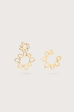 Cult Gaia Earrings|Jewelry>MORGAN EARRING - Shiny Brass