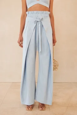 Cult Gaia Bottoms|Sets>NAOMI PANT - Ice Blue