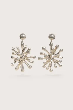 Cult Gaia Earrings|Jewelry>ODEYA EARRING - Antique Silver