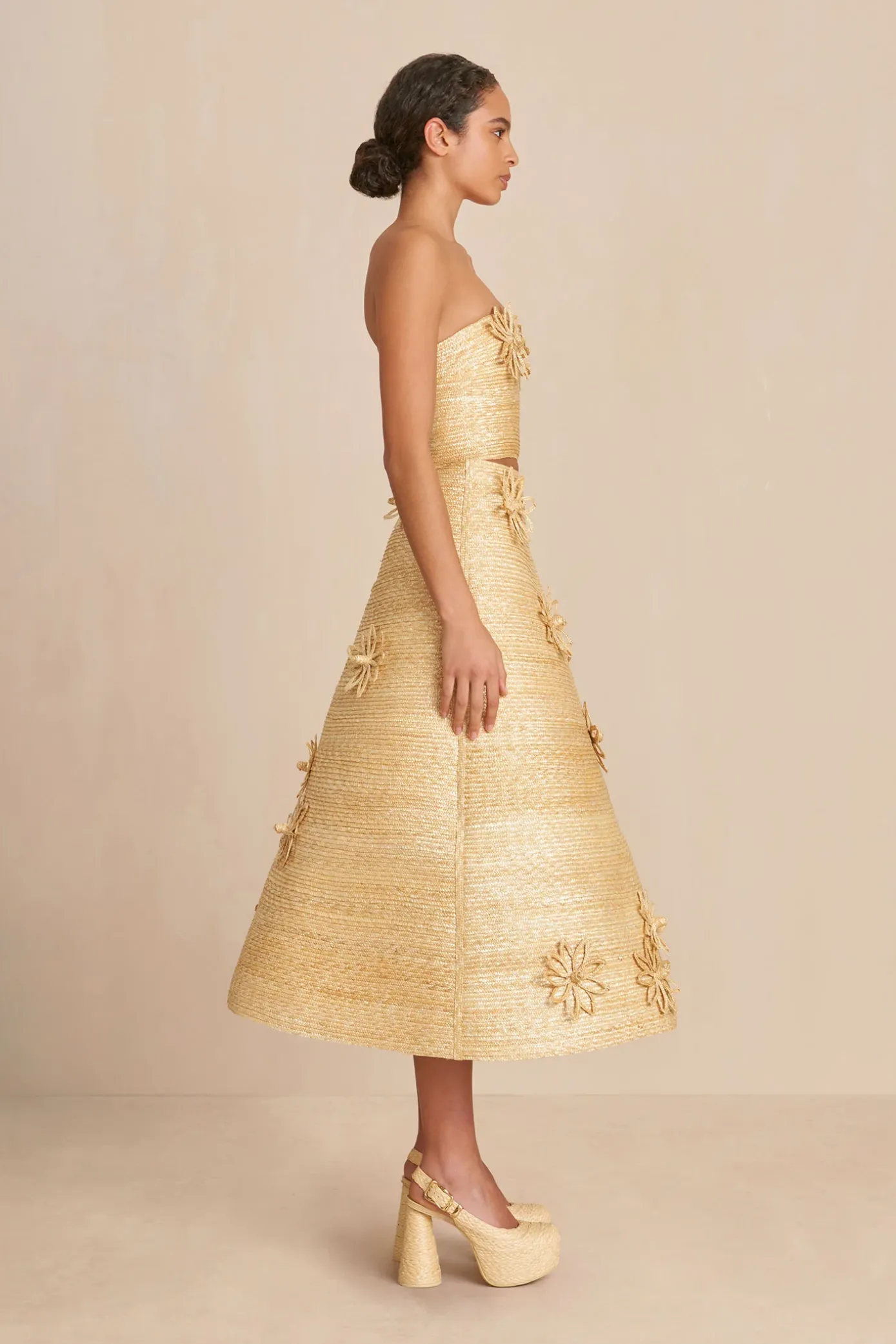 Cult Gaia Bottoms>OPHILE SKIRT - Natural