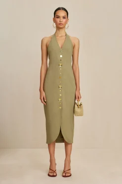 Cult Gaia Dresses>POE DRESS - Tea