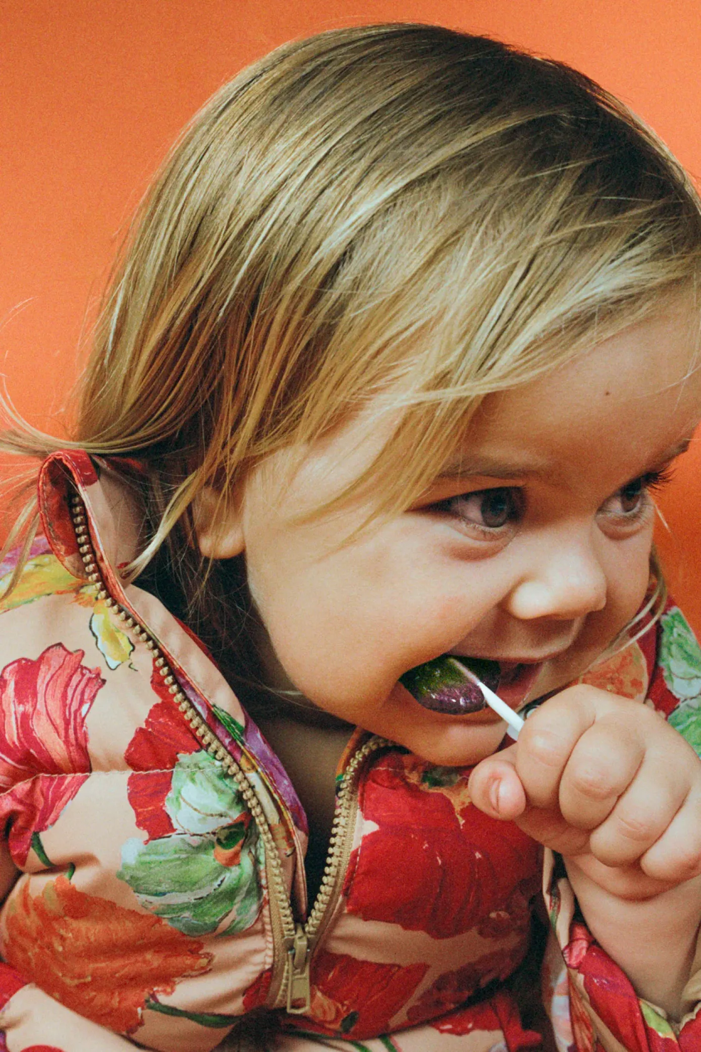 Cult Gaia Kids>POLINA KIDS PUFFER - PAINTED FLORAL