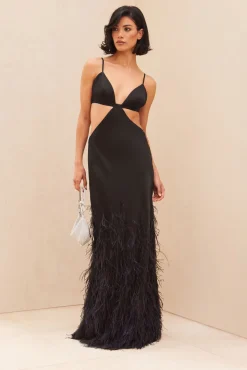 Cult Gaia Gowns>RAISA GOWN - Black
