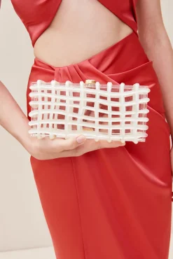 Cult Gaia Clutches>RINA CLUTCH - IVORY